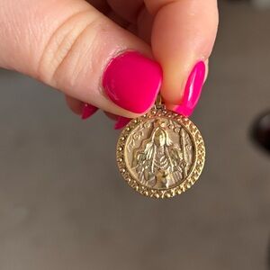 Awe inspired goddess freya Gold Pendant. Excellent condition